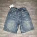 Women's Clothing AC High Street Trendy Brand Retro Versatile Loose Ripped Old Hand Painted Jeans Men's Denim Shorts_ecoleips.com