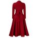 K Women's New Fashion Temperament Pleated Plus Size Big Skirt Dress_ecoleips.com