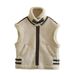 Women's Clothing New Fur Integrated Fleece Splicing Sleeveless Cotton Vest Vest Jacket Top_ecoleips.com
