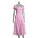 One Shoulder Floral 2025 Summer New Sexy Slit Slim Fit Temperament Long Dress_ecoleips.com