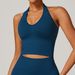 dfyne seaml square neck sport ra halter neck beautiful back sportswear women's fi gym tank top_ecoleips.com
