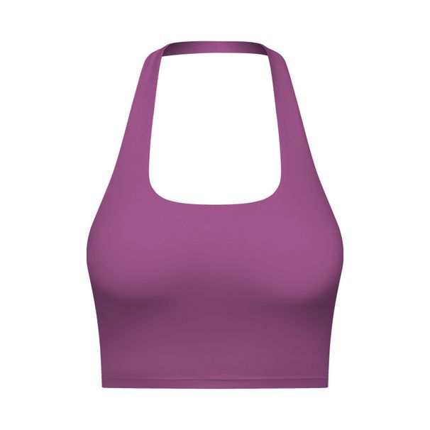 Women's Clothing New Sexy Halter Neck Tube Top Style Beautiful Back Sports Underwear Female Fashion Pleated Sports Bra Dt146_ecoleips.com