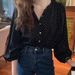 2024 Spring And Autumn New Salt Lantern Long Sleeve Polka Dot Chiffon Shirt Women's Loose Design Niche Light Ripe Top_ecoleips.com