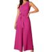 Women's Clothing Spring And Summer Temperament Oblique Shoulder Sling Strap Jumpsuit_ecoleips.com