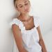 2026 Summer Cotton Linen Women's European American Style Vest With Ruffled Edges And Fashionable Shorts Two-Piece Set,_ecoleips.com