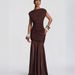 2025 High Fashion Design Slim Fit Bodycon Mesh Patchwork Long Irregular Dress_ecoleips.com