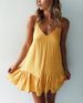 European And American Cross-Border Source New Summer Fashion Sexy Strap V-Neck Backless Women's Dress_ecoleips.com