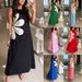 Women's Clothing Summer New Women's Wear Fashion Simple And Versatile Classic Style Positioning Flower Women's Dress_ecoleips.com