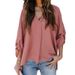 Spring Summer Plus Size Loose Shirt Women's Casual Top V Neck Versatile Sexy New Arrival 2026_ecoleips.com