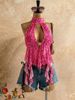 Women's Clothing Women's Sexy Leopard Print Scarf Backless Bow Suspender Top With Flowing Hem Style Vacation Clothing_ecoleips.com