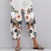 Women's Clothing Retro Print Loose Fit Casual Pants For Women Elastic Waist Regular Fit Spring/Autumn Summer Polyester Wish_ecoleips.com