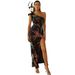 Women's Clothing sleeveless temperament sexy long sequins oblique collar backless banquet evening dress bridesmaid dress _ecoleips.com