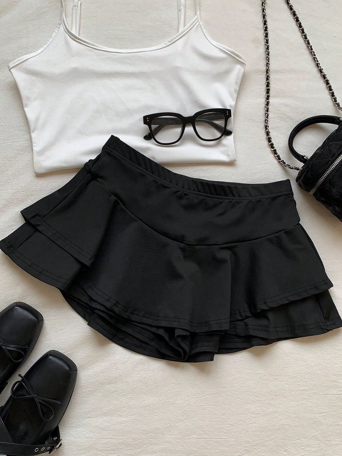Summer Slim Fit Retro Women's Anti Exposure Shorts Skirt Versatile Commuter Style Pure And Alluring New Arrival 2026_ecoleips.com