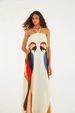Summer Casual Loose Women's Dress Personalized Print Halter Neck Sleeveless Backless Long Dress For Vacation_ecoleips.com
