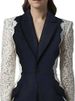 Coat Fashion Women's Blazer New Fashion Notched Lace Patchwork Long Sleeve Contrast Suit Jackets Female Spring 2026 FASHION LIWF_ecoleips.com