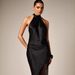 Sexy Halter Neck Lace Patchwork Waist Fitted Bodycon Skirt Style Dress For Women New_ecoleips.com