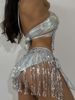 Women's Clothing Bikini Three Piece Swimsuit Set Polyester Fabric Backless Design_ecoleips.com