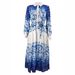 Modest Abaya Dress Elegant Floral Print Chiffon Long Dress With Lining & Turn-Down Collar – Breathable & Stylish For Office & Occasions_ecoleips.com