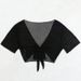 Women's Solid Color Mesh Cover-Up Bikini Top With Adjustable Ties - Sexy Swimwear For Beach & Pool - S/M/L/XL_ecoleips.com