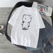 Women's Bear Design T-Shirt Short Sleeve Loose Fit Mid-Length Summer Style Versatile Trendy Top for Students_ecoleips.com