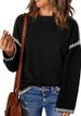Women's Clothing Oversized Knit Sweater With Color-Block Detail – Cozy Acrylic Round-Neck Pullover For Women_ecoleips.com