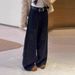 Women's Clothing Women's Rhinestone Patchwork Denim Jeans Sexy Loose Fitting Relaxed Retro Starry Floor Length Pants_ecoleips.com