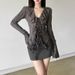 Wind Autumn New Women's Clothing Dreamy White Yarn Elegant Lace Up Bow Ruffle Top_ecoleips.com