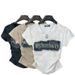 Women's Clothing Short Sleeved Shirt For Women In Summer New Style Niche Temperament Fashion Slim Top Trendy Tie Dye Collar_ecoleips.com