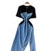 Women's Clothing Short Sleeve Stitching Diamond Waist Denim Dress Female Summer Slit Long Skirt_ecoleips.com