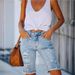 Women's Clothing Washed Hole Washed Cotton Women's Denim Shorts_ecoleips.com