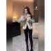 girl Winter New Denim Parka For Women Eco-Friendly Fur Sheepskin Patchwork Thickened Vintage Short Cotton Jacket_ecoleips.com