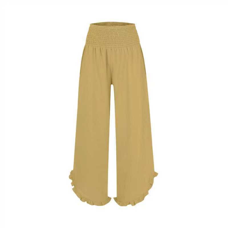 Women's European American Style Long Casual Wide Leg Pants Fashion_ecoleips.com
