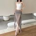 Cross-border European American Style 2024 Summer New Women's Clothing Mesh Bodycon Skirt With Three-dimensional Floral_ecoleips.com