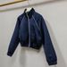 French Niche Style Women's Satin Jacket Light Luxury Early Spring Stand Collar Topstitching Slanted Pockets Fitted Waist Outerwear_ecoleips.com