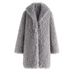 Women's Clothing Faux Wool Coat – Stylish Long Sleeve Outerwear In 5 Colors (Gray/Black/Beige/Rust/Khaki, XS-XL)_ecoleips.com
