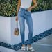 Women's Clothing Light Blue Stretch Skinny Jeans Women's Denim Jeans_ecoleips.com