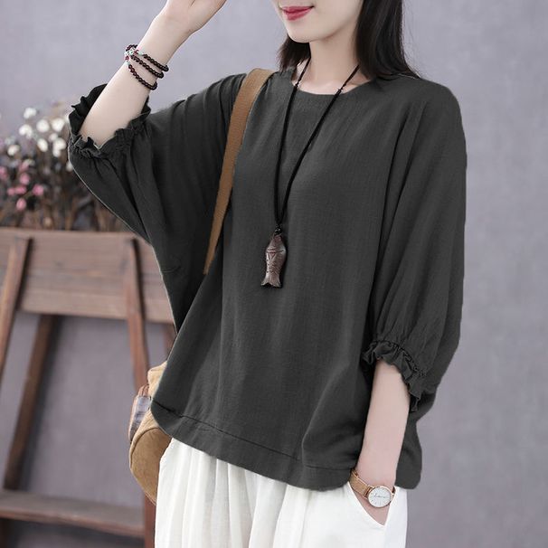 Women's Clothing Designed For Plus-Size Women: Short-Sleeved Tops That Cover The Abdomen And Create A Slimming Effect; S_ecoleips.com