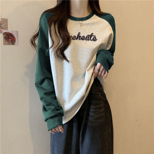 Real Shot Of Silver Fox Fleece Autumn And Winter Casual Sweatshirt For Women, Korean Style, Loose Fit, Fleece-lined,_ecoleips.com