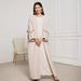 Verve 2025 New Muslim Clothing Fashion Elegant Cardigan Embroidered Dress Robe_ecoleips.com