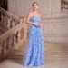 Women's Butterfly Sequin V-Neck Slit Dress – Elegant & Glamorous Bodycon Evening Gown_ecoleips.com