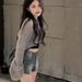 American Style Spicy Girl Denim Shorts Women, Summer Thin High Waist Slimming Straight Wide Leg A-line Hot Pants For_ecoleips.com