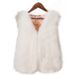 K Faux Fur Coat Vest For Women; Warm Vest Coat_ecoleips.com