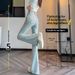 Waist-cinching, Hip-enhancing, Elongated Women's Jeans, 2025 New Fashion Trend, Super Popular Flared Pants,_ecoleips.com