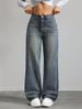 European And Cross-border Fashion 2026 New Spring Popular Retro Loose Slim-fit Narrow Wide-leg Pants In American Style_ecoleips.com