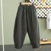 Women's Clothing Overstock Style, Winter Warm Cotton Padded Harem Pants, Thickened Retro Cotton Pants For Women, Perfect For Outer Wear._ecoleips.com