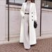 Casual Long Solid Color Warm Woolen Dress Coat Winter Thick Wool Blend Outerwear Dress For Women Daily Wear_ecoleips.com