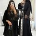 Middle Eastern Fashion Muslim Slim Fit Long Sleeve Cardigan With Lace Trim And Gorgeous Flowing Skirt (with Headscarf) 1484_ecoleips.com