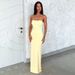 Women's Clothing Dress Tube Top Backless Strappy Pleated Long Skirt Sexy Fashion Slim Dress_ecoleips.com