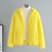 Women's Clothing Korean Style Short Puffer Jacket - Lightweight Slim-Fit Quilted Coat In 12 Colors_ecoleips.com