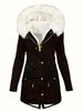 Winter Zip-Up Hooded Coat With Faux Fur Trim, Long Parka Jacket For Women & Men, Warm Polyester Cotton Filling, Multiple Colors & Sizes_ecoleips.com